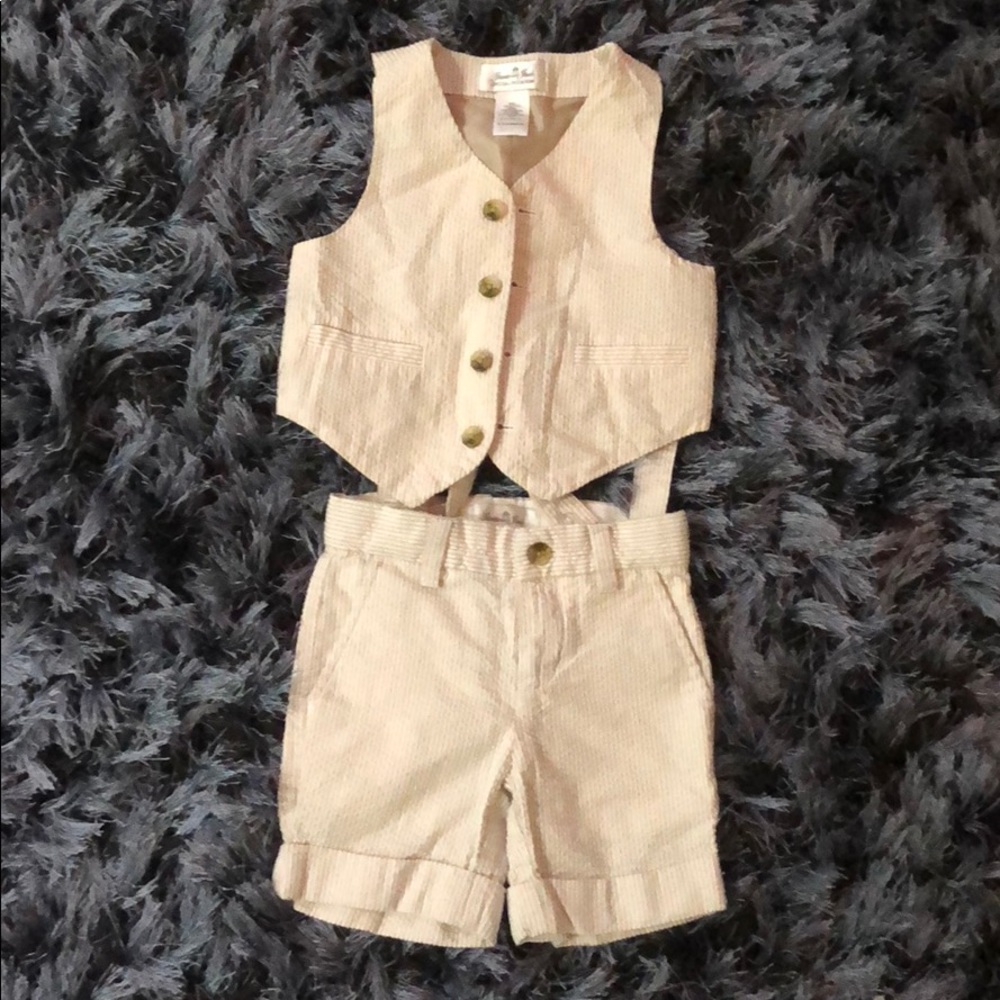 Janie and Jack Spacial Occasion shorts suit